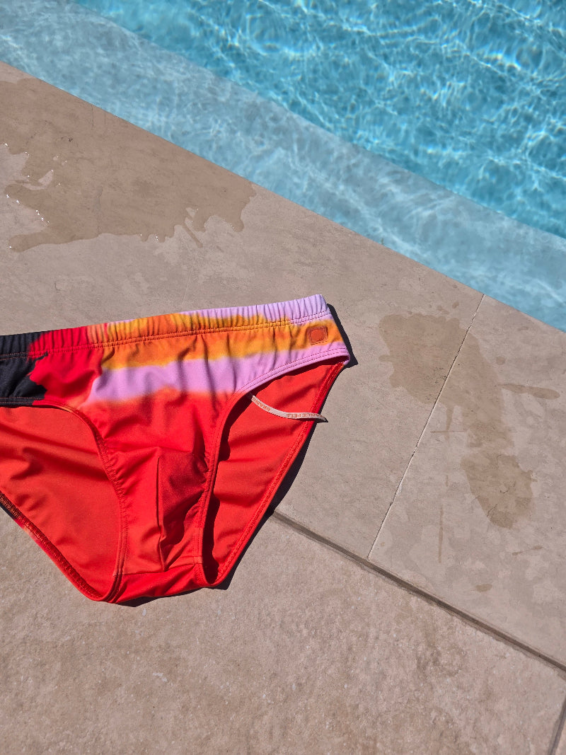 LIGHT FIT SWIM BRIEF - FIRE SUNSET (LIMITED EDITION)