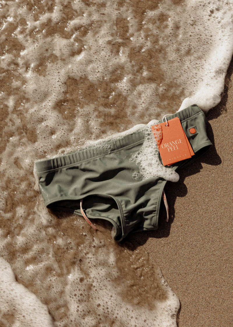 CLASSIC FIT SWIM BRIEF - FOREST GREEN