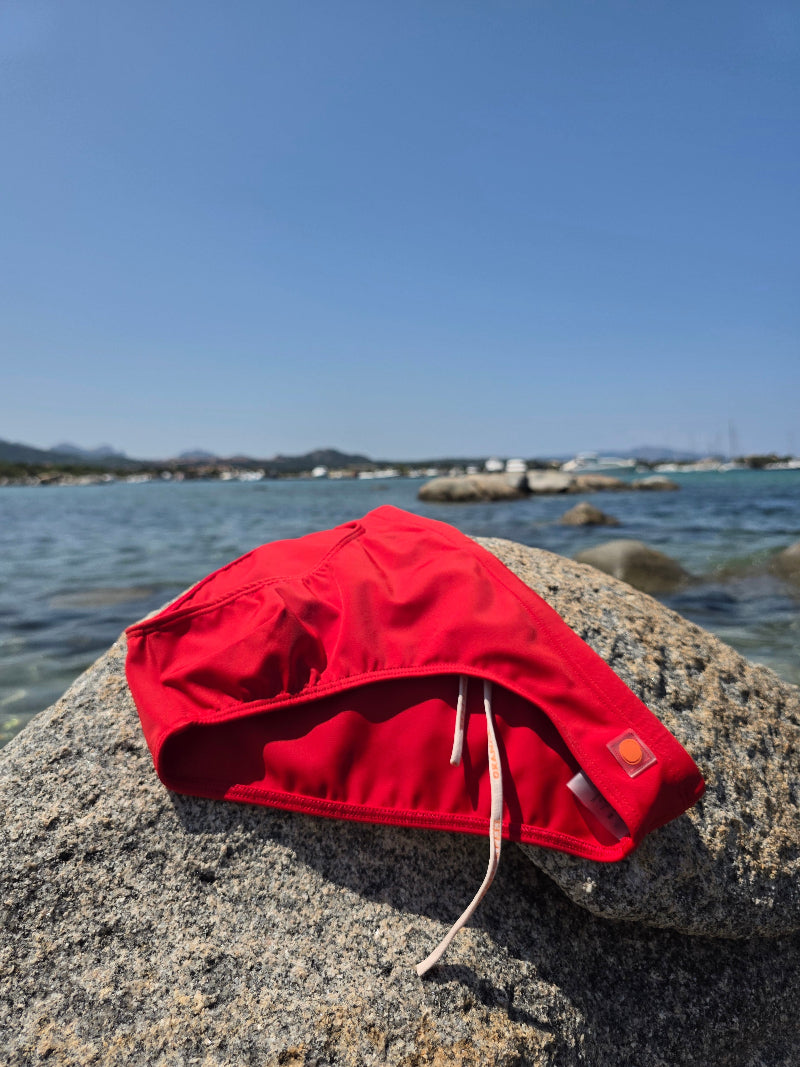 SLIM FIT SWIM BRIEF – SPICY RED