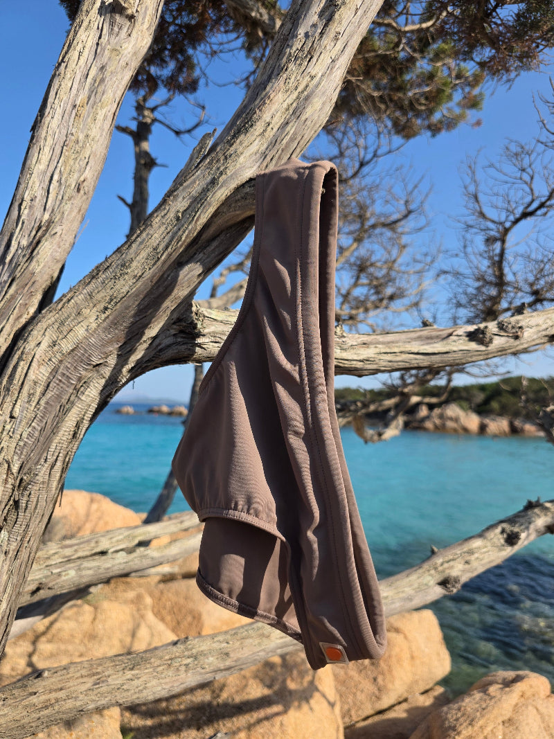 SLIM FIT SWIM BRIEF – MOCHA COFFEE