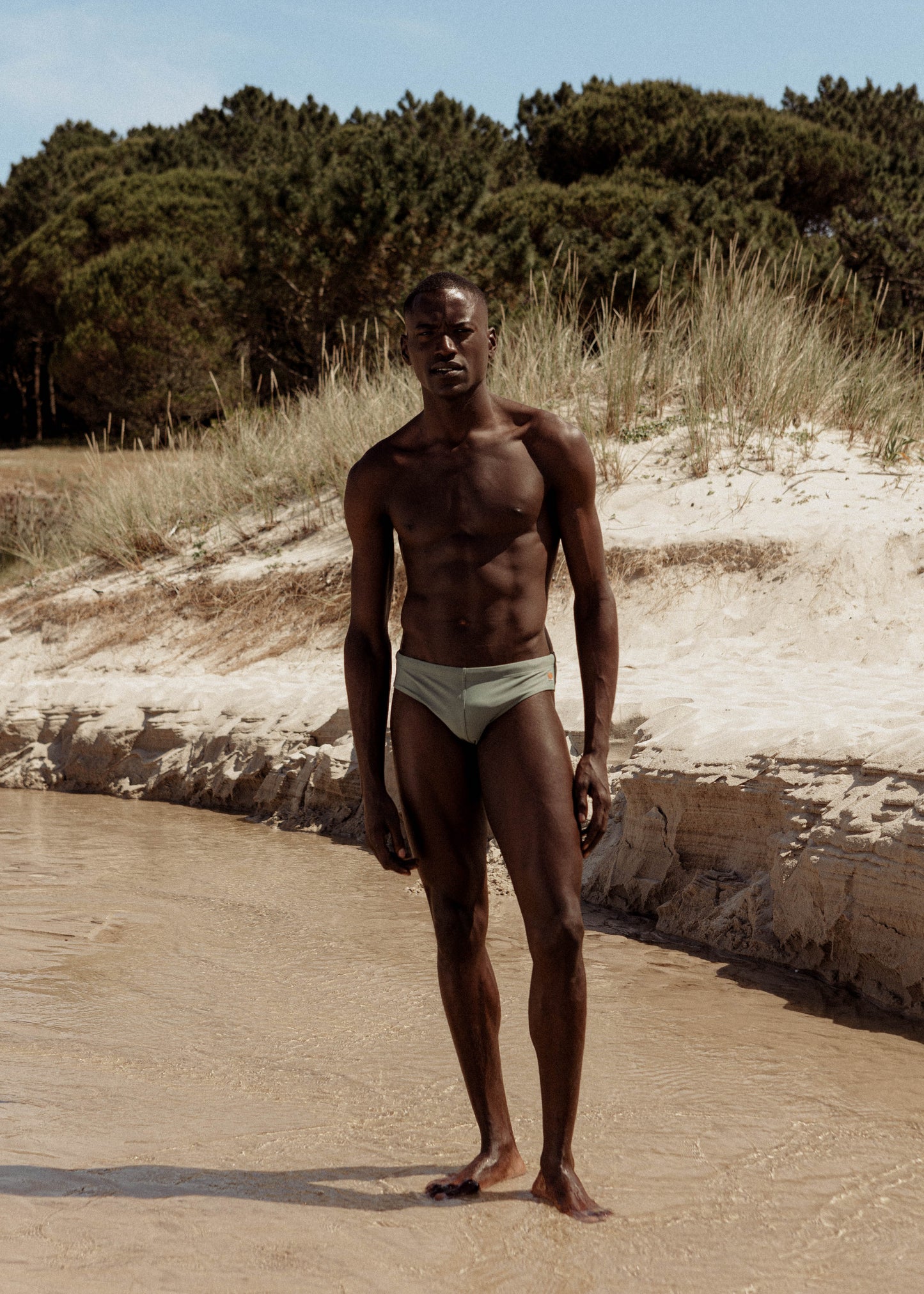 SWIM BRIEFS LIGHT FIT - FOREST GREEN
