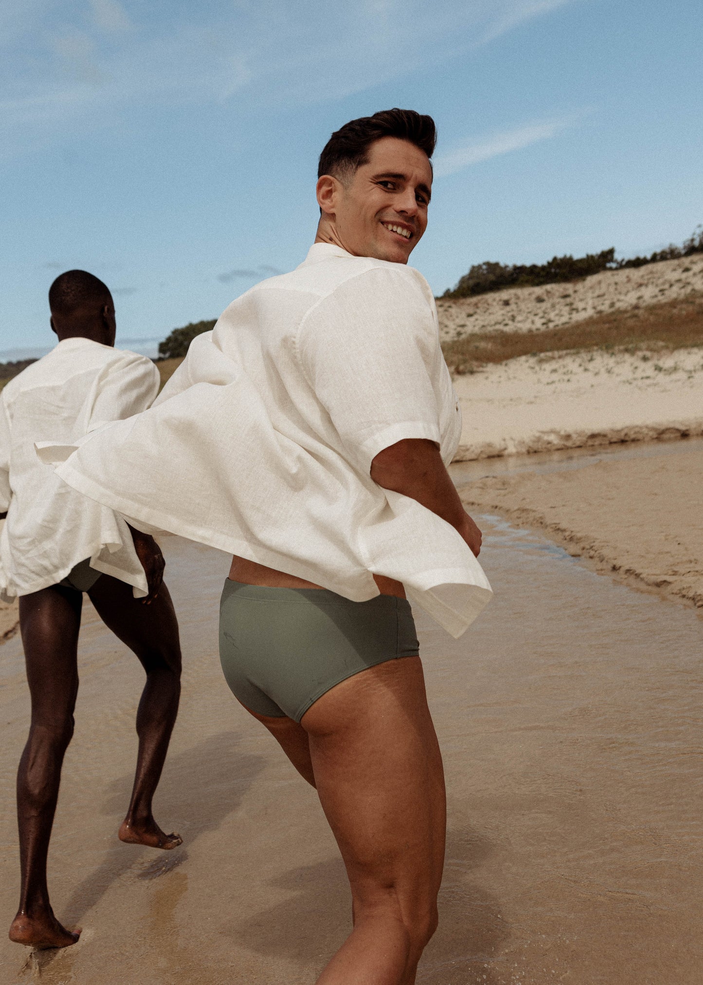 CUECAS DE BANHO HOMEM - CLASSIC FIT - COR VERDE FLORESTA