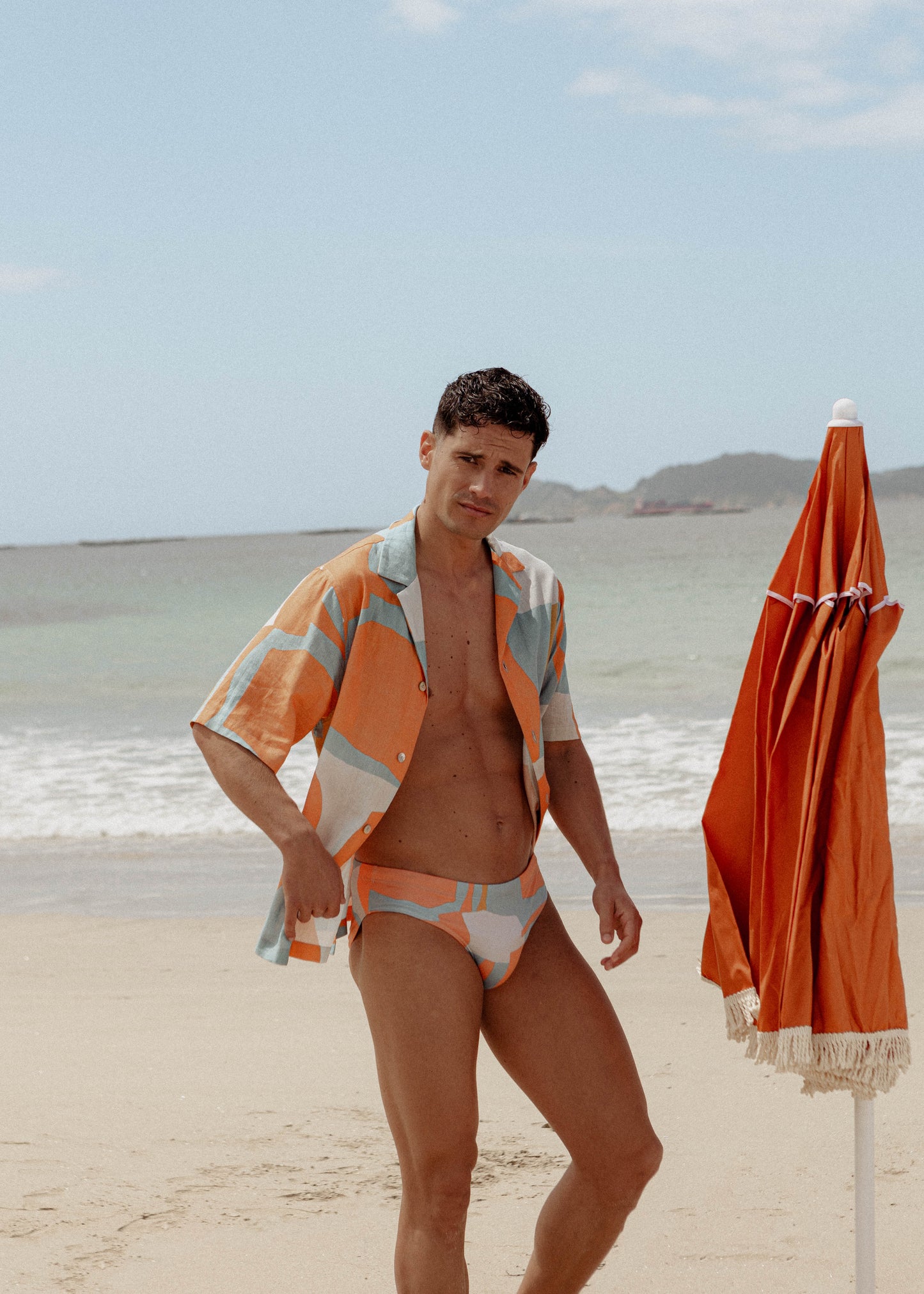 LIGHT FIT SWIM BRIEF - ABSTRACT ART