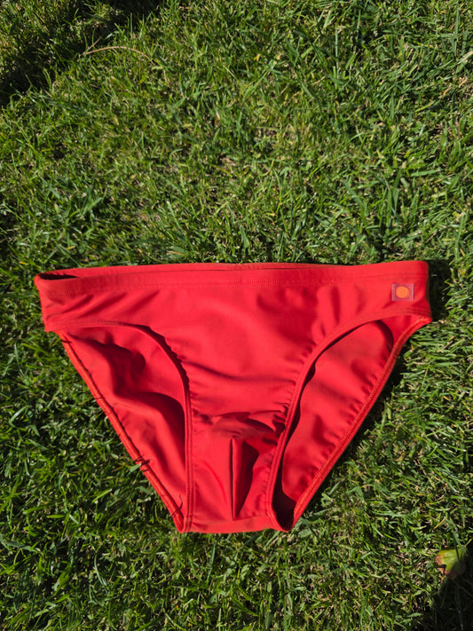SWIM BRIEFS SLIM FIT - BURNT RED